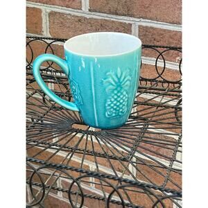 Roscher Pineapple Mug Turquoise Aqua